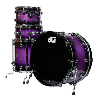 Drum Workshop Collectors Series 4-Piece Shell Kit - Ultra Violet Duco to Black