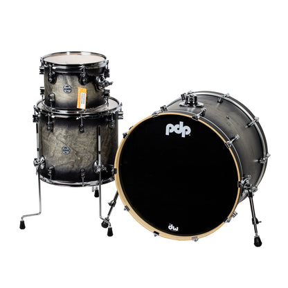 Pacific Drums & Percussion Concept Maple 3-Piece Kit - Ghost Black Burst