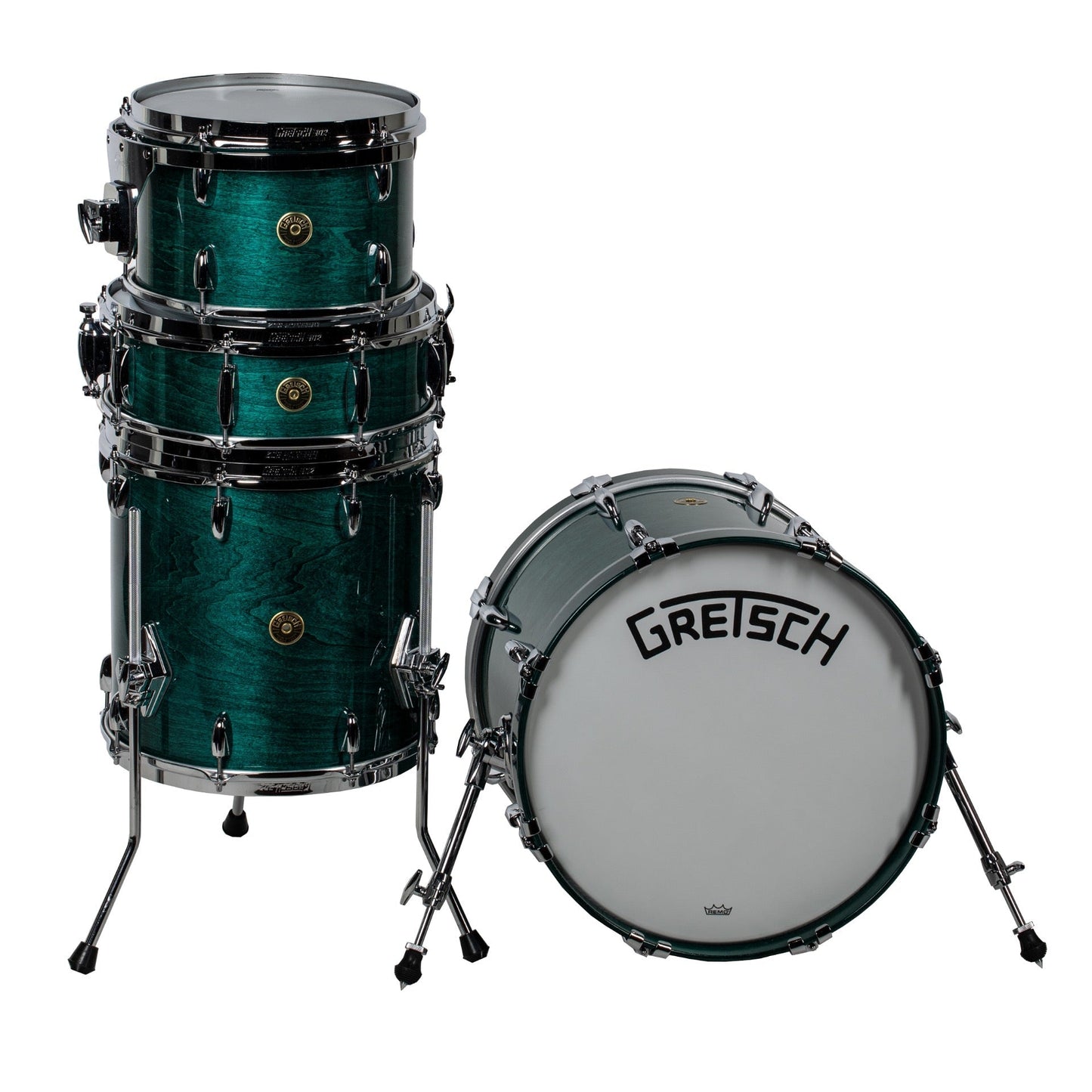 Gretsch Broadkaster 4-Piece Shell Kit - Caribbean Blue Gloss