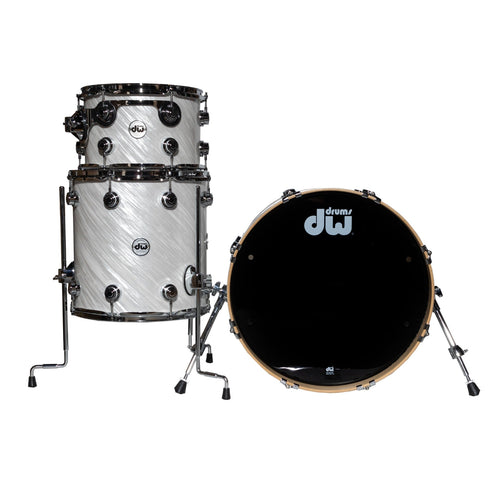 Drum Workshop Collectors Series 3-Piece Drum Kit - Twisted White Satin