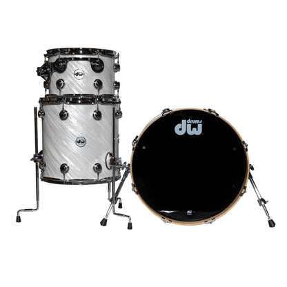 Drum Workshop Collectors Series 3-Piece Drum Kit - Twisted White Satin