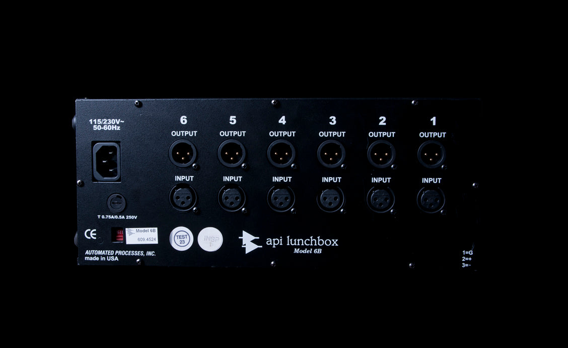 API 500-6B 6 Slot High Current Lunchbox