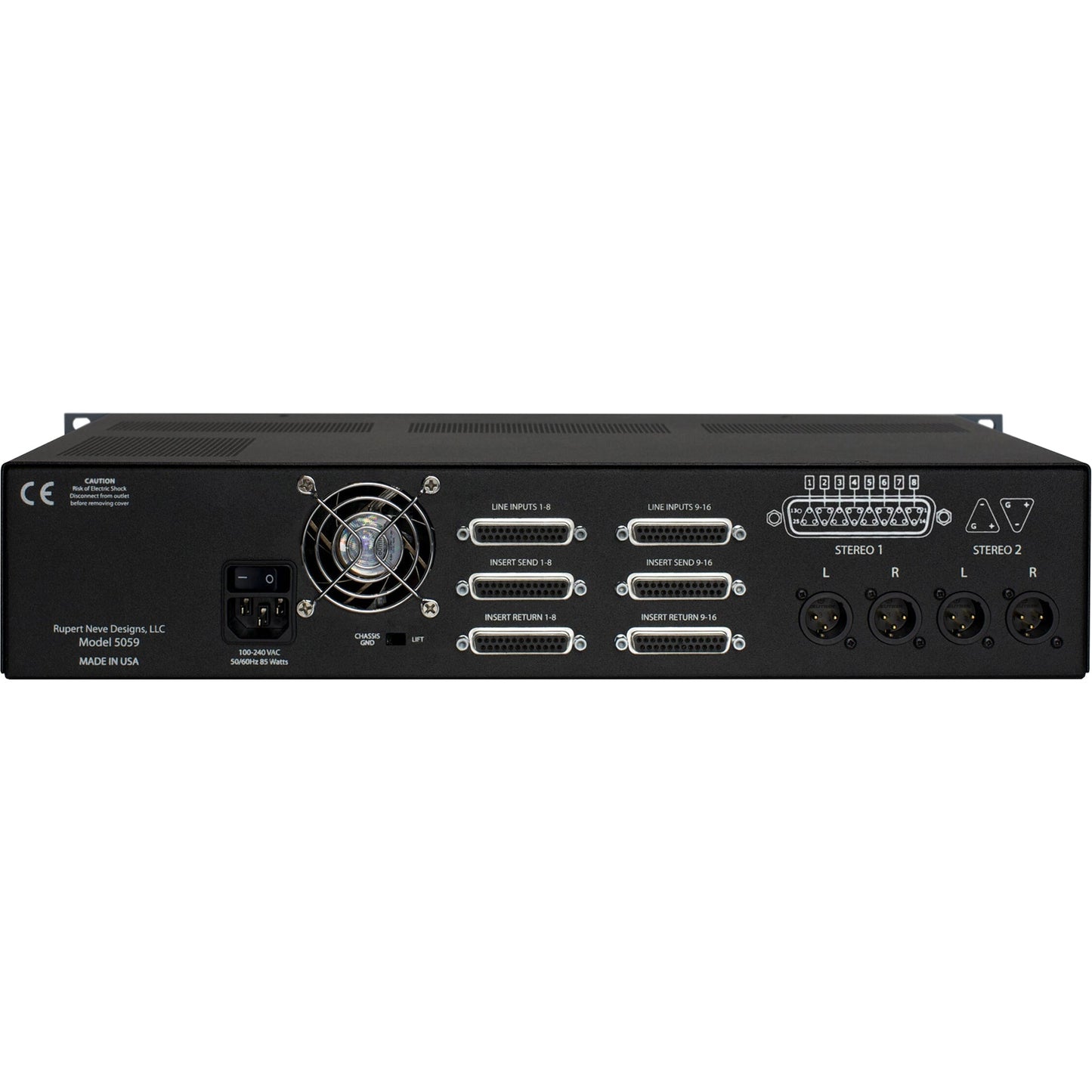 Rupert Neve Designs 5059 Shelford Satellite - 16 x 2+2 Summing Mixer Black