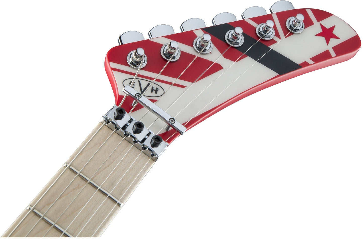 EVH Striped Series 5150® Electric Guitar - Red, Black and White Stripes