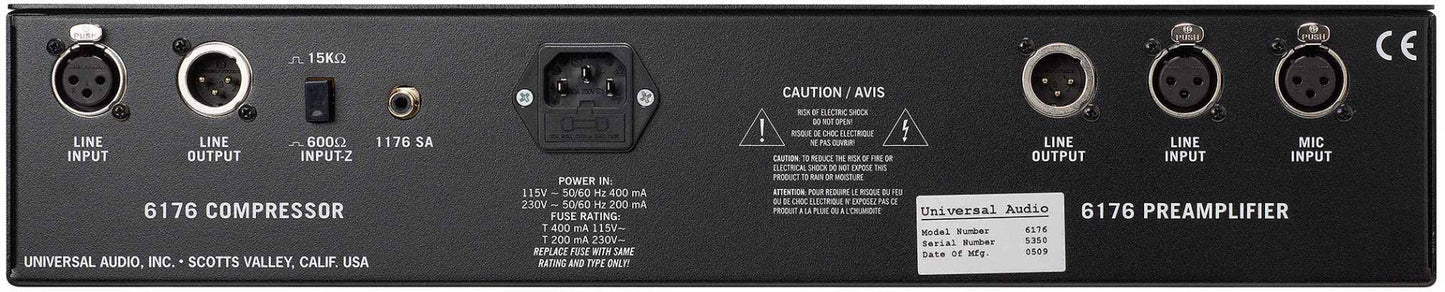 Universal Audio 6176 Vintage-Channel Strip Microphone Preamp / Compressor