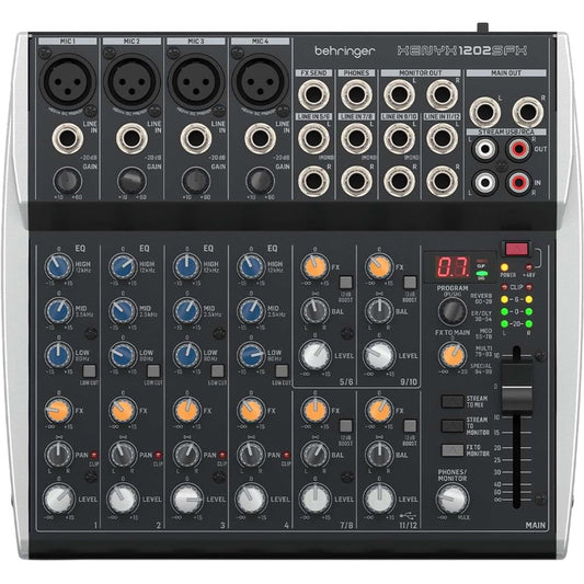 Behringer Xenyx 1202SFX 12-channel Analog Streaming Mixer