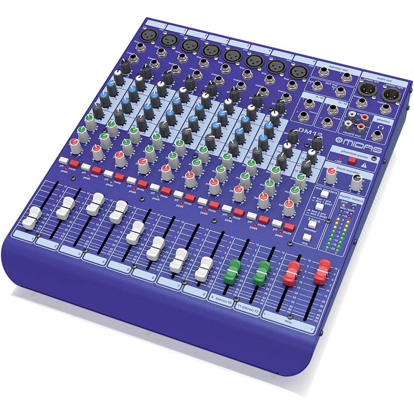 Midas DM12 12 Input Analogue Live and Studio Mixer