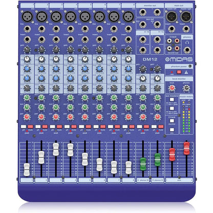 Midas DM12 12 Input Analogue Live and Studio Mixer