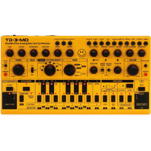 Behringer TD-3-MO-AM Analog Bass Line Synthesizer - Yellow