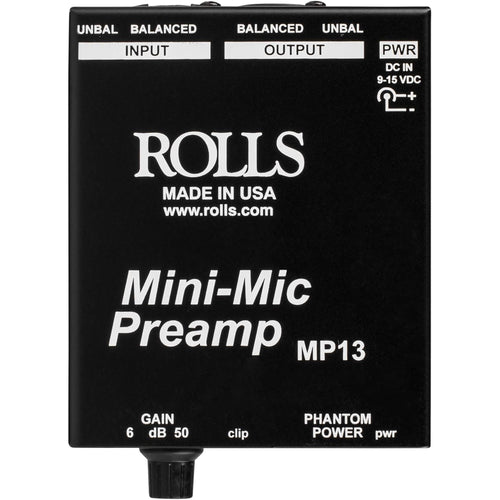 Rolls MP13 Mic Pre with Phantom Power