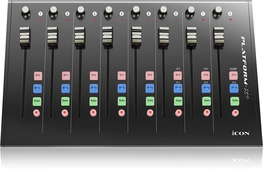 ICon Platform X+ ­- Extender Desktop DAW Control Surface includes Cubase LE