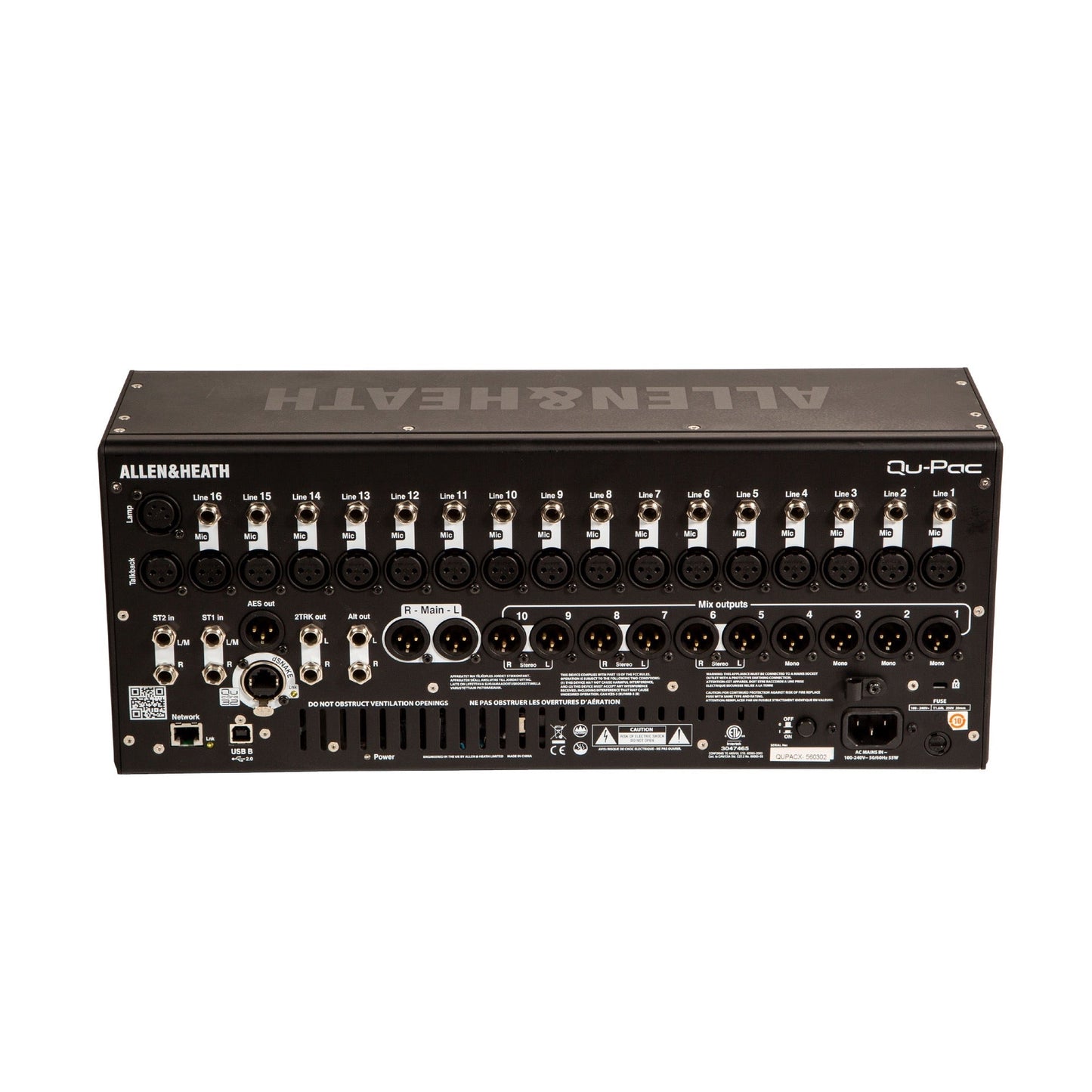 Allen & Heath QU-Pac Rackmount/Desktop Digital Mixer QU-PAC