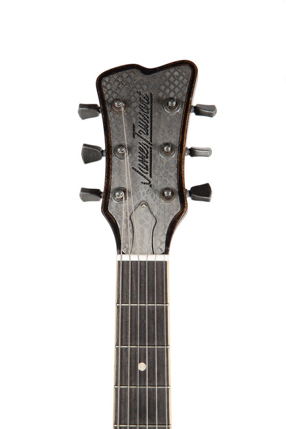 Trussart Steel Deville Electric Guitar in Antique Silver Snakeskin with Case