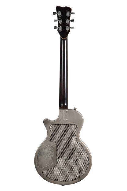 Trussart Steel Deville Electric Guitar in Antique Silver Snakeskin with Case