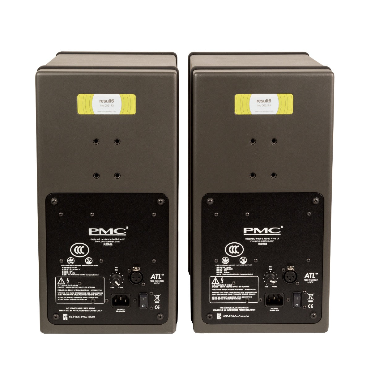 PMC RESULT6 Active Studio Monitors Pair