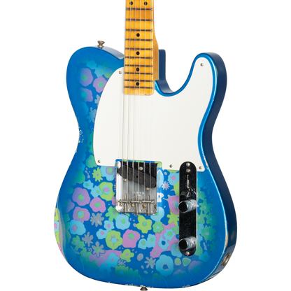 Fender Custom Shop 50's Esquire Relic Electric Guitar - Blue Floral