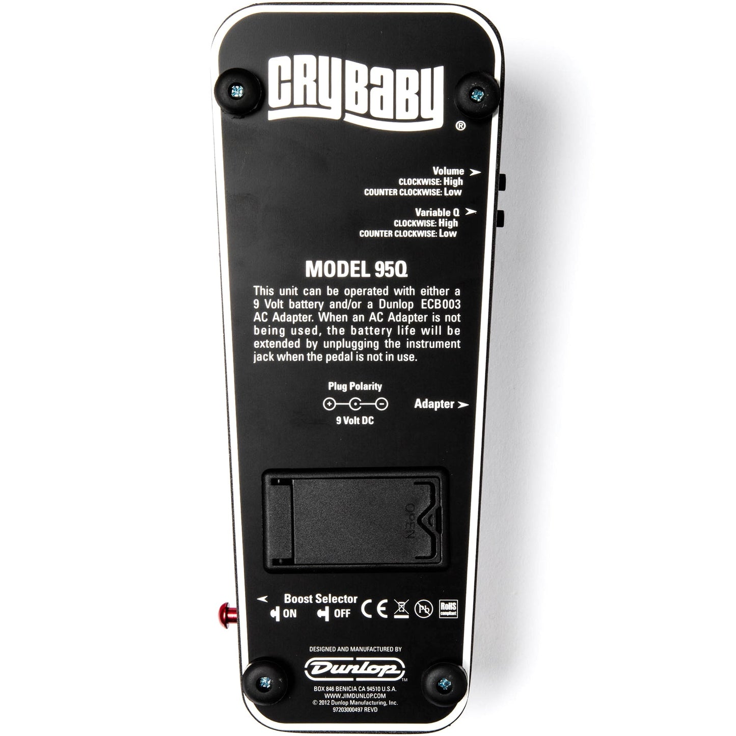 Dunlop 95Q Cry Baby Wah Pedal