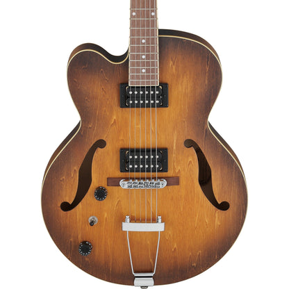 Ibanez AF55 Artcore Left Handed Hollow Body Electric Guitar - Tobacco Flat