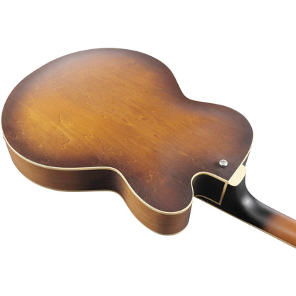 Ibanez AF55 Artcore Left Handed Hollow Body Electric Guitar - Tobacco Flat