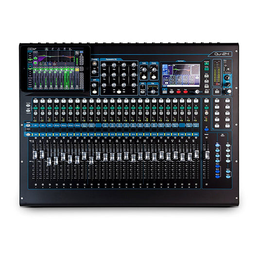 Allen & Heath QU-24C 30 In/24 Out Compact Digital Mixer, Chrome Edition