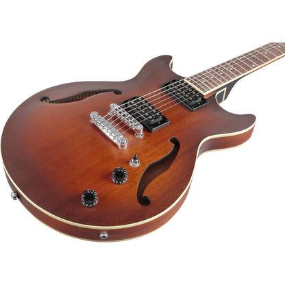 Ibanez AM53TF AM Artcore Semi Hollow Electric Guitar, Tobacco Flat