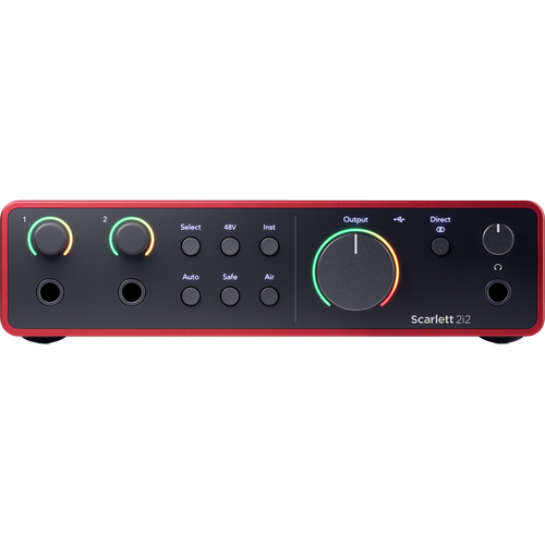 Focusrite Scarlett 2i2 4th Gen, 2-in, 2-out USB Audio Interface