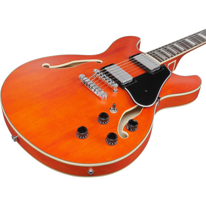 Ibanez AS73 AS Artcore Semi-Hollow Electric Guitar  - Transparent Tangerine Flat