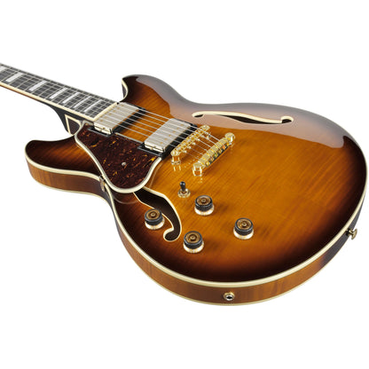 Ibanez AS93FML AS Artcore Expressionist Left Handed Electric Guitar - Violin Sunburst