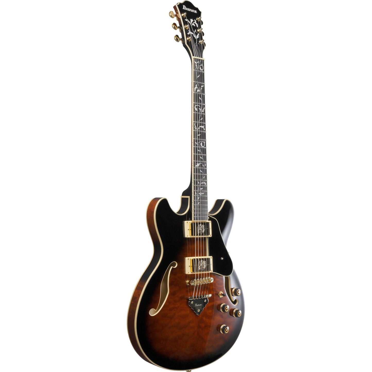 Ibanez AS Artcore Expressionist Semi-Hollow Electric Guitar - Dark Brown Sunburst