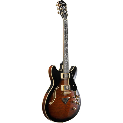 Ibanez AS Artcore Expressionist Semi-Hollow Electric Guitar - Dark Brown Sunburst