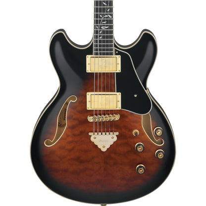 Ibanez AS Artcore Expressionist Semi-Hollow Electric Guitar - Dark Brown Sunburst