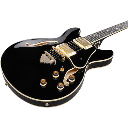 Ibanez AS93SP AS Artcore Expressionist Semi-Hollow Electric Guitar - Black