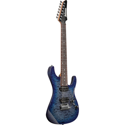Ibanez AZ427P2QMTUB AZ Premium 7-String Electric Guitar, Twilight Blue Burst