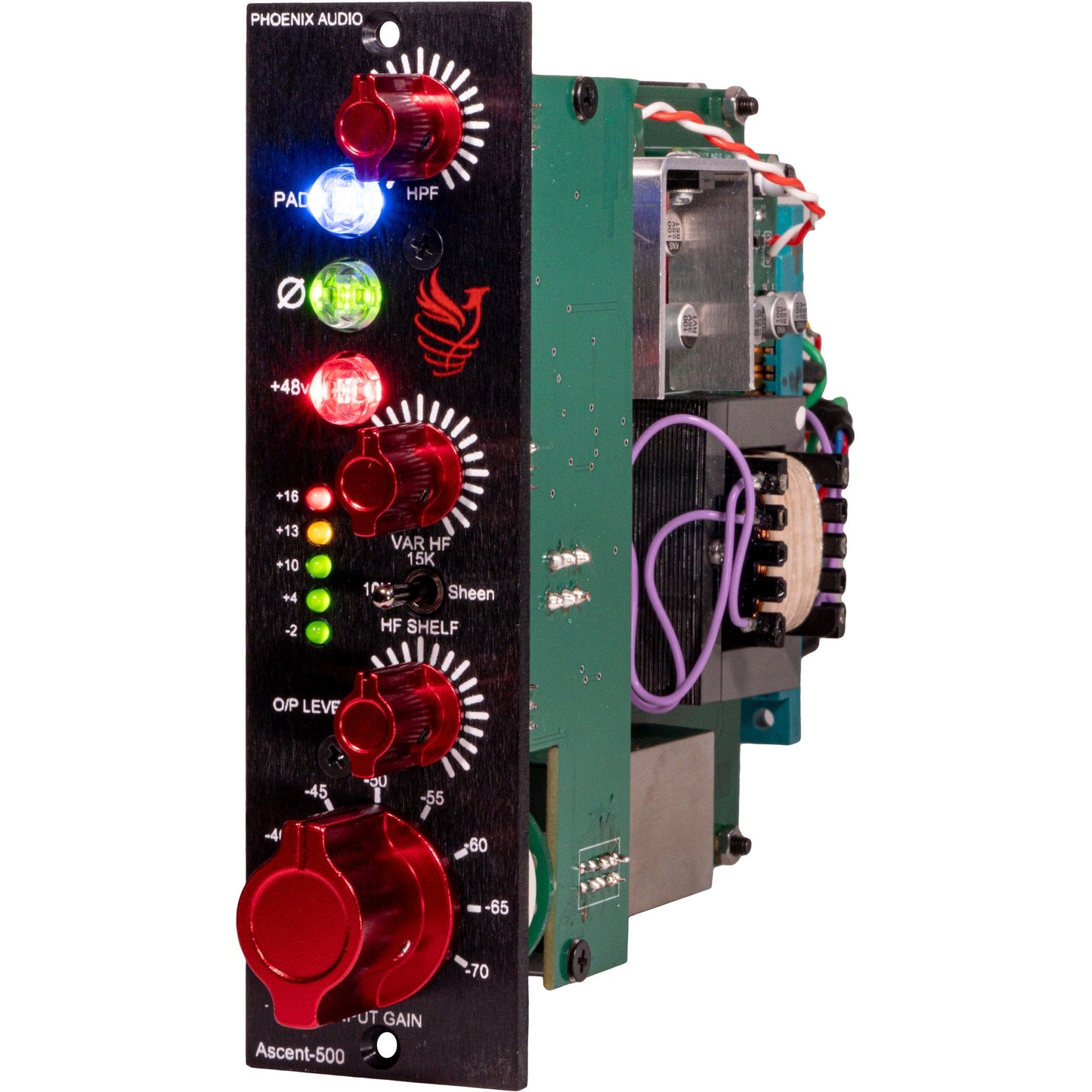 Phoenix Audio Ascent 500 Series Mic Preamp, EQ and variable HPF