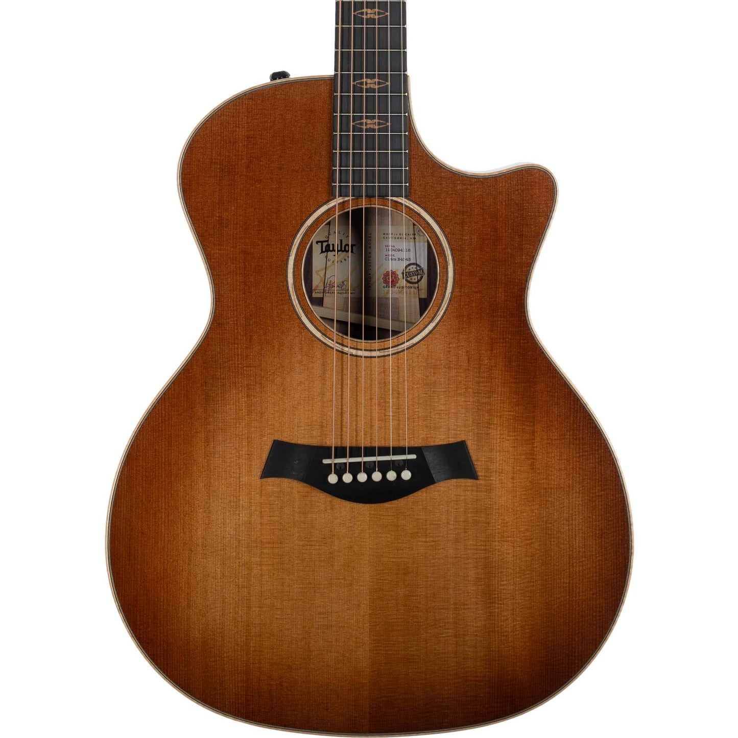 Taylor C414ce B4043 2024 NAMM Custom Acoustic Electric Guitar, Wild Honey Burst