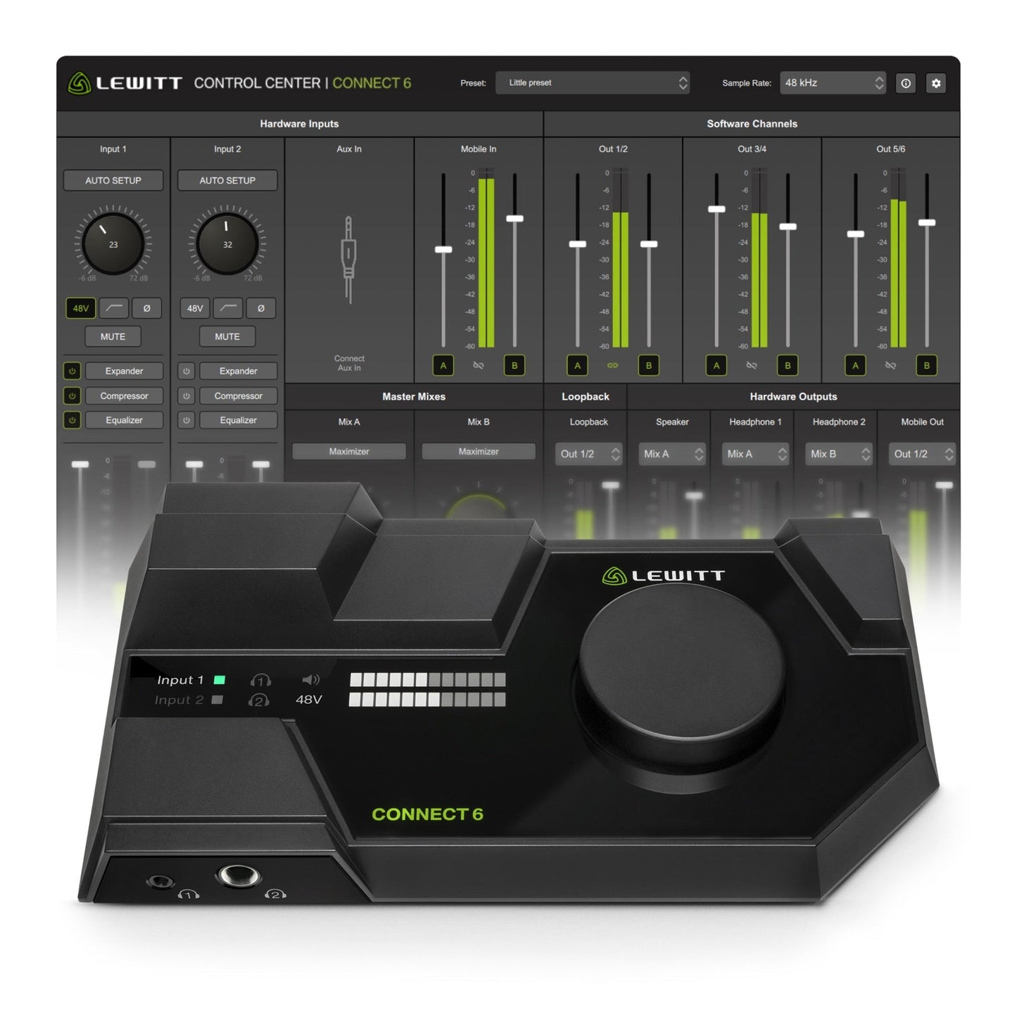 Lewitt Connect 6 USB-C Interface
