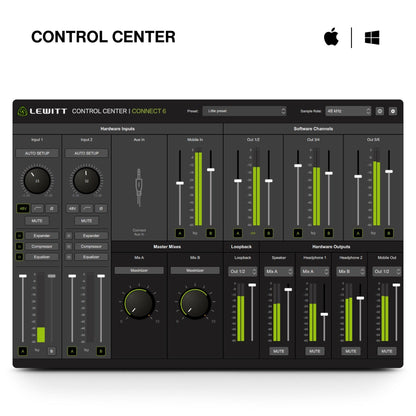 Lewitt Connect 6 USB-C Interface