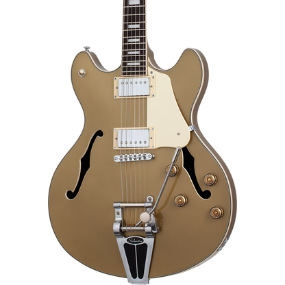 Schecter Corsair Semi Hollow Electric Guitar - Goldtop