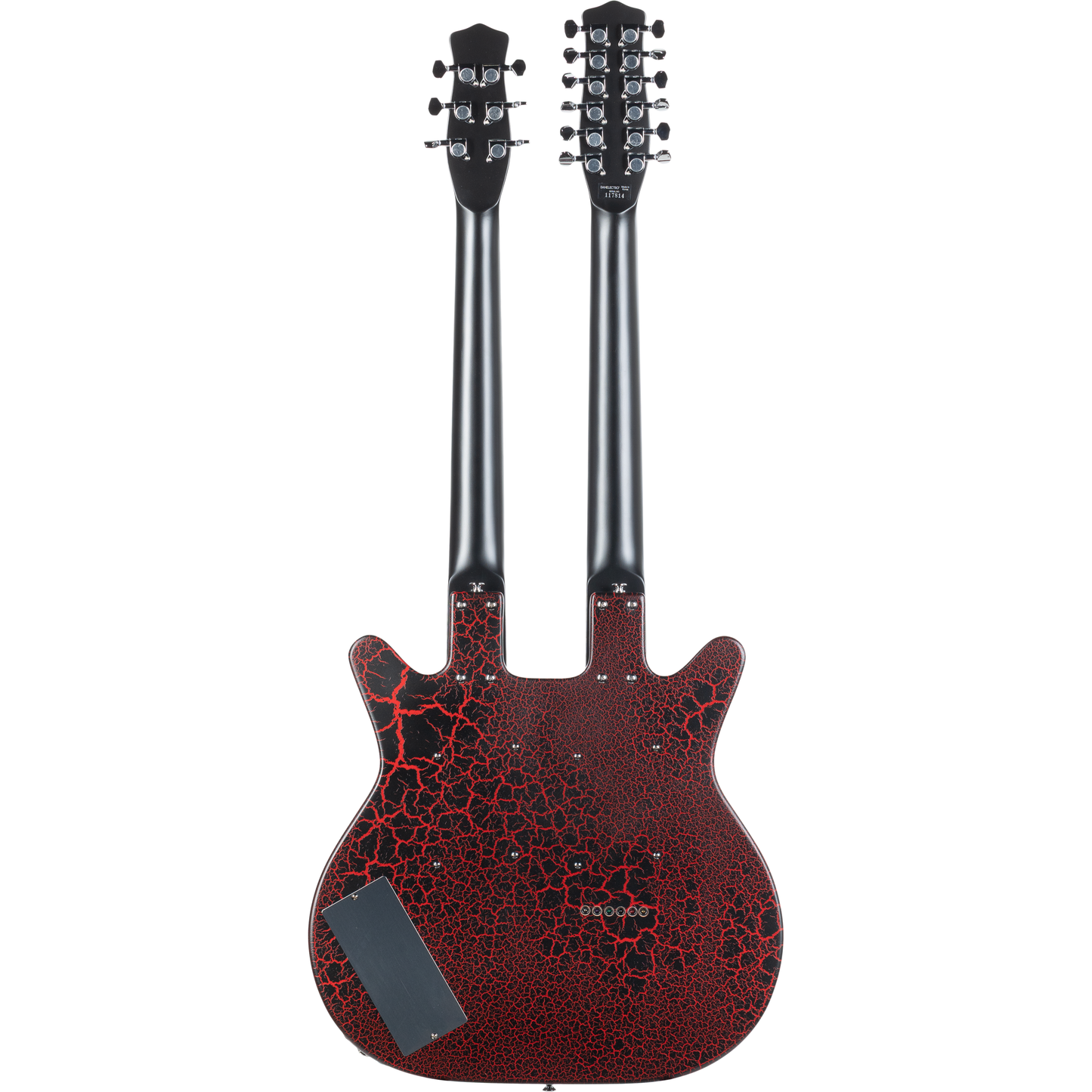 Danelectro 6/12 Doubleneck Electric Guitar - Red Crackle