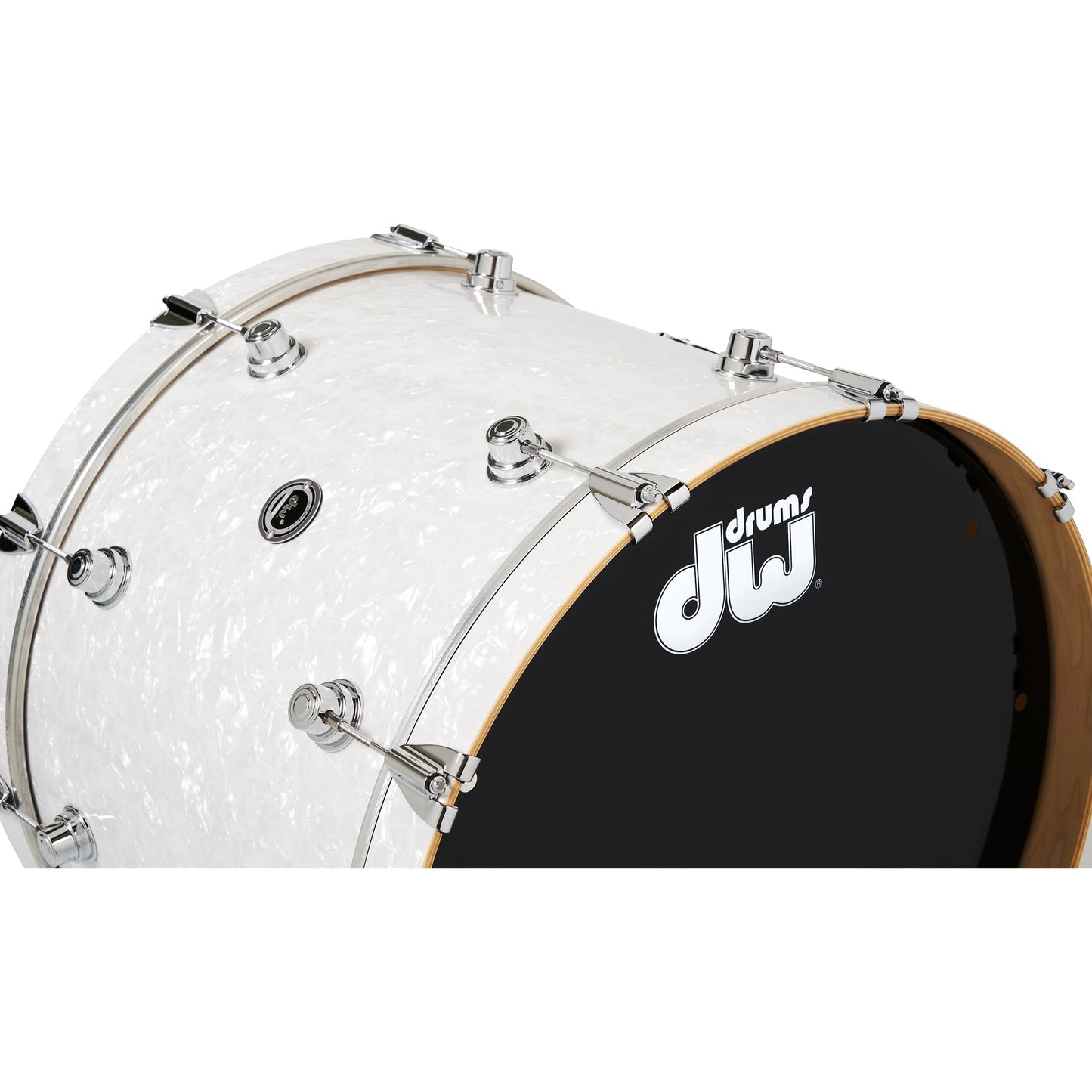 Drum Workshop DWe 5-Piece Drum Kit Bundle - White Marine Pearl Finish Ply