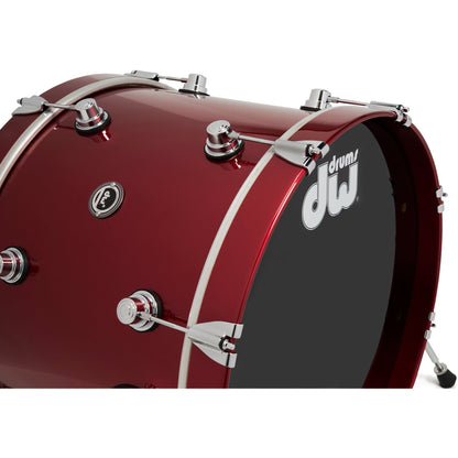 Drum Workshop DWe 4-Piece Drum Kit Bundle - Black Cherry Metallic Lacquer