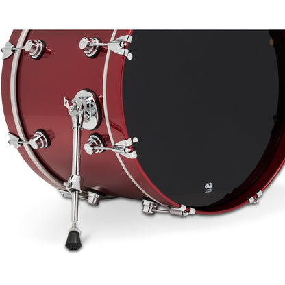 Drum Workshop DWe 4-Piece Drum Kit Bundle - Black Cherry Metallic Lacquer