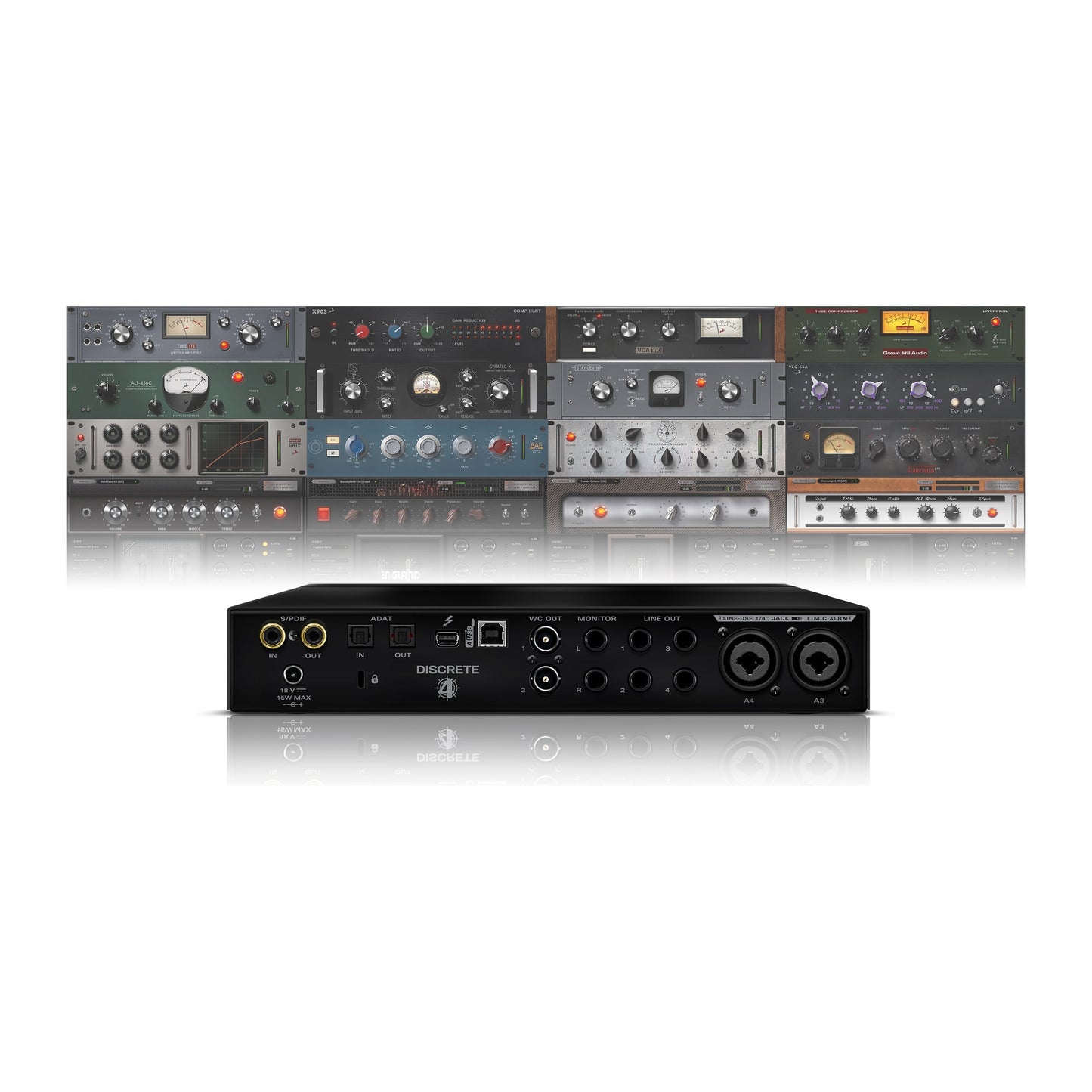 Antelope Audio Discrete 4 Microphone Preamp Interface (With Basic FX Collection)