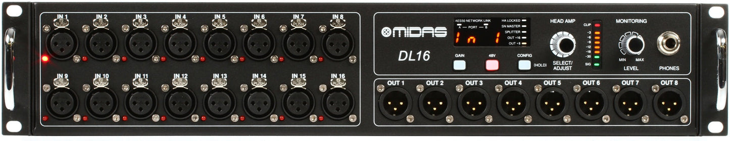 Midas Venice DL16 16-Input, 8-Output Stage Box