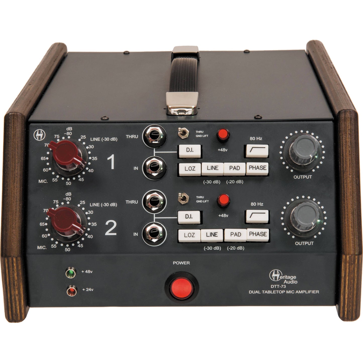Heritage Audio DTT-73 Dual Tabletop Microphone Preamp