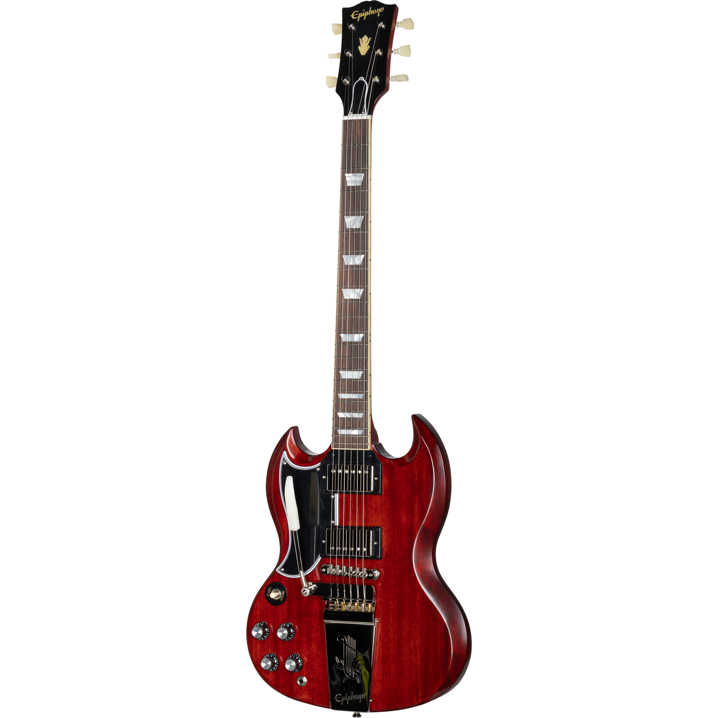 Epiphone 1964 SG Standard with Maestro Vibrola Reissue Left Handed Electric Guitar - Cherry Red