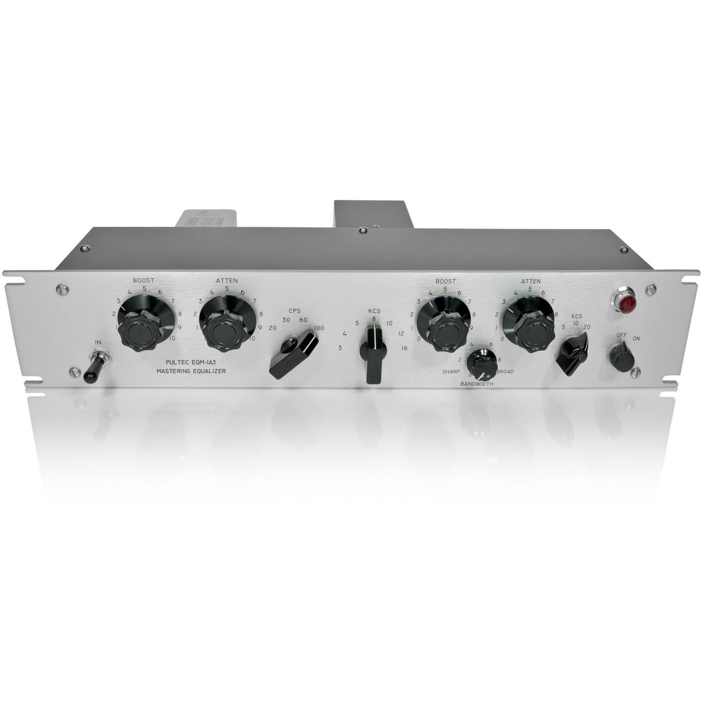 Pultec EQP-1A3-SS Solid State Equalizer with API Gain Stage, Silver Faceplate
