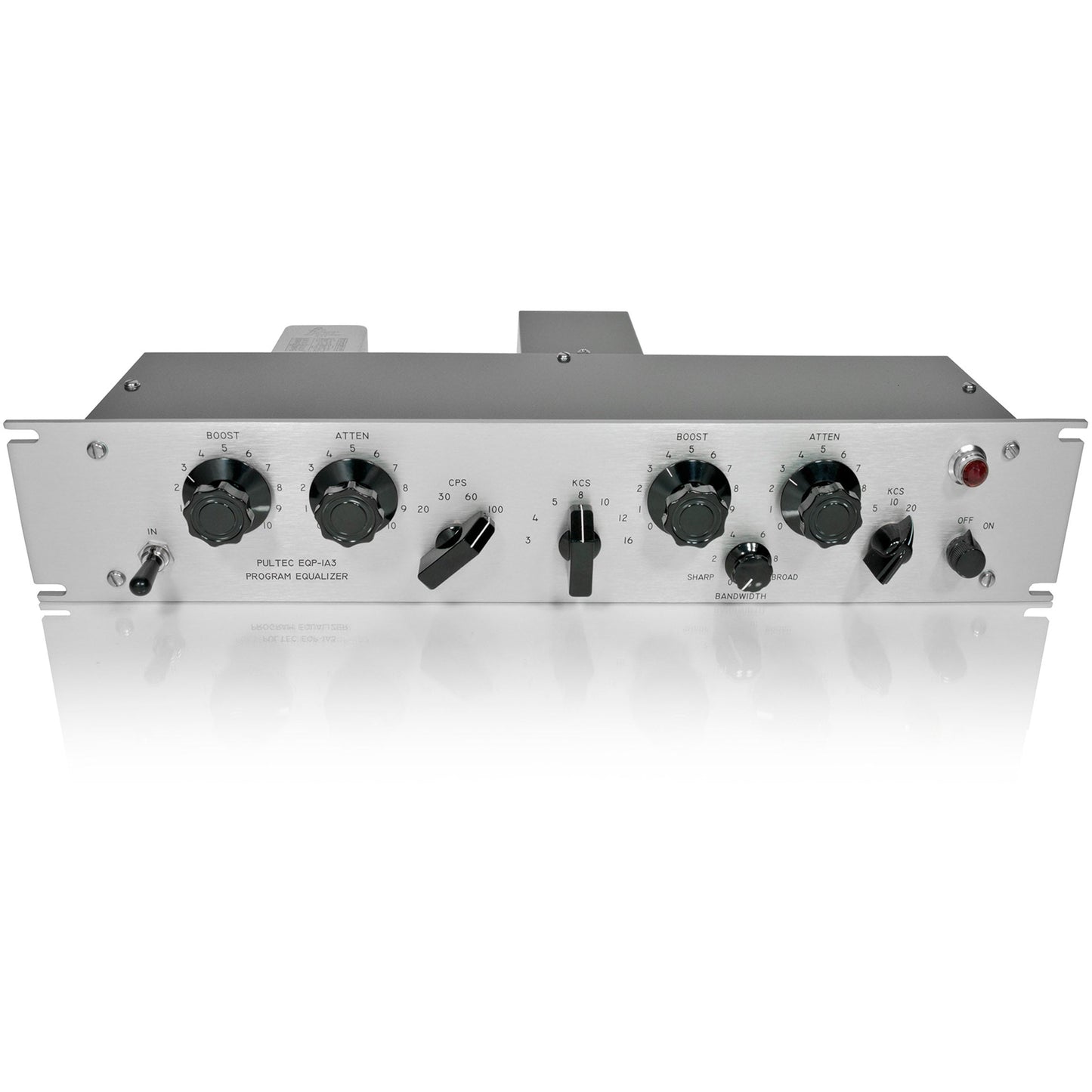 Pultec EQP-1A3-SS Solid State Equalizer with API Gain Stage, Silver Faceplate