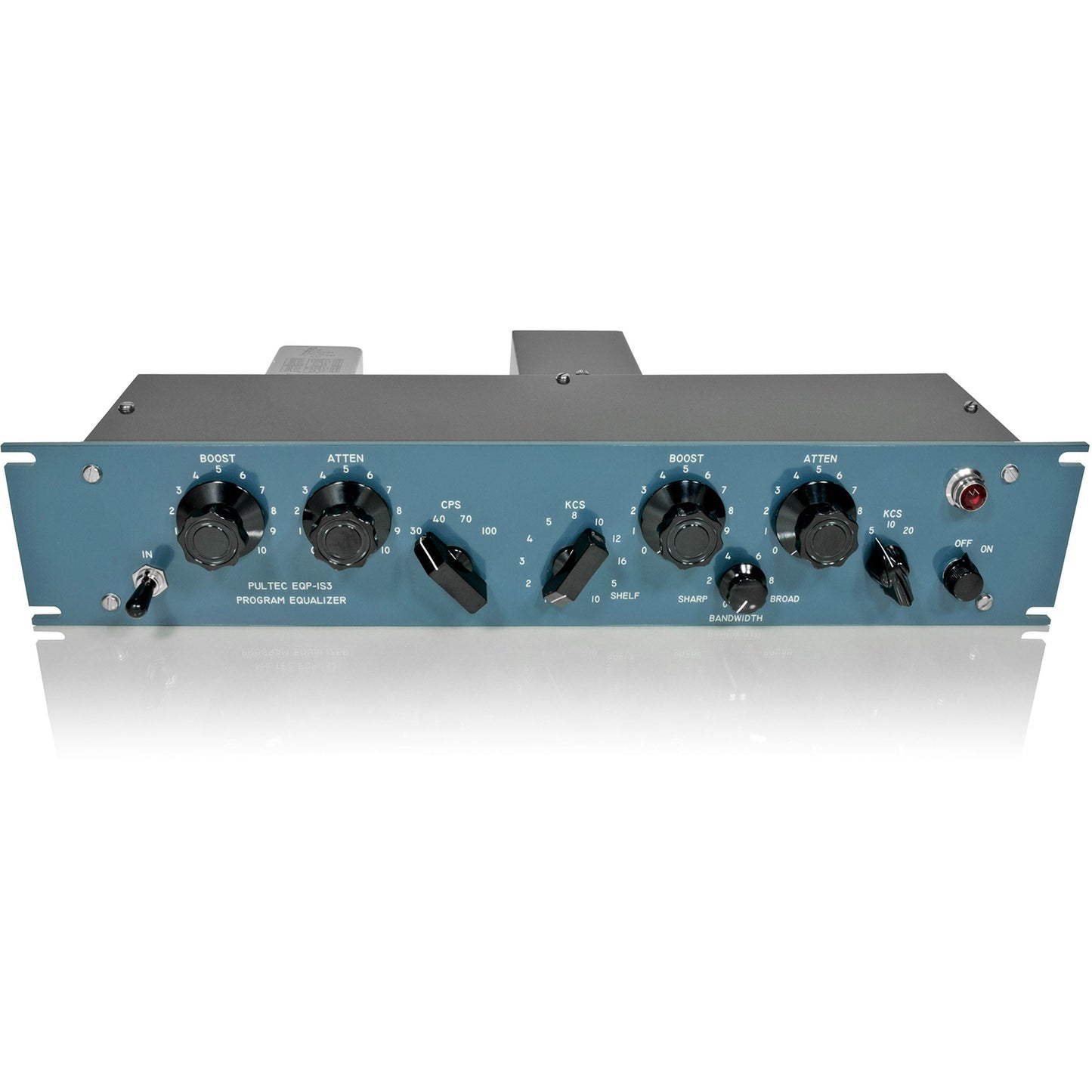 Pultec EQP-1S3-SS Solid State Equalizer 2U with API Gain Stage, Blue Faceplate