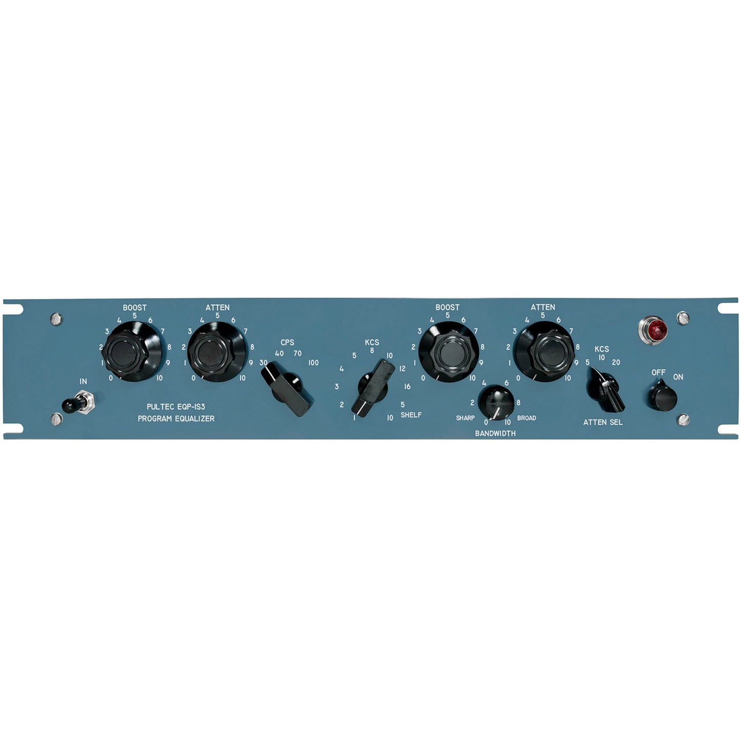 Pultec EQP-1S3-SS Solid State Equalizer 2U with API Gain Stage, Blue Faceplate
